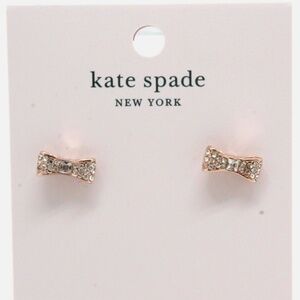 NEW Kate Spade New York Ready Set Bow Stud Earring Rose gold w/ DUSTBAG +Receipt